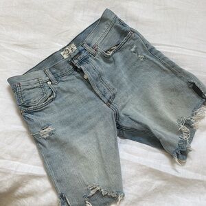 Free People Denim Sequoia Shorts